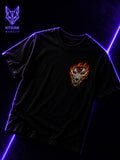 Flame Fox Mask T-Shirt — Fiery Anime-Inspired Graphic Tee