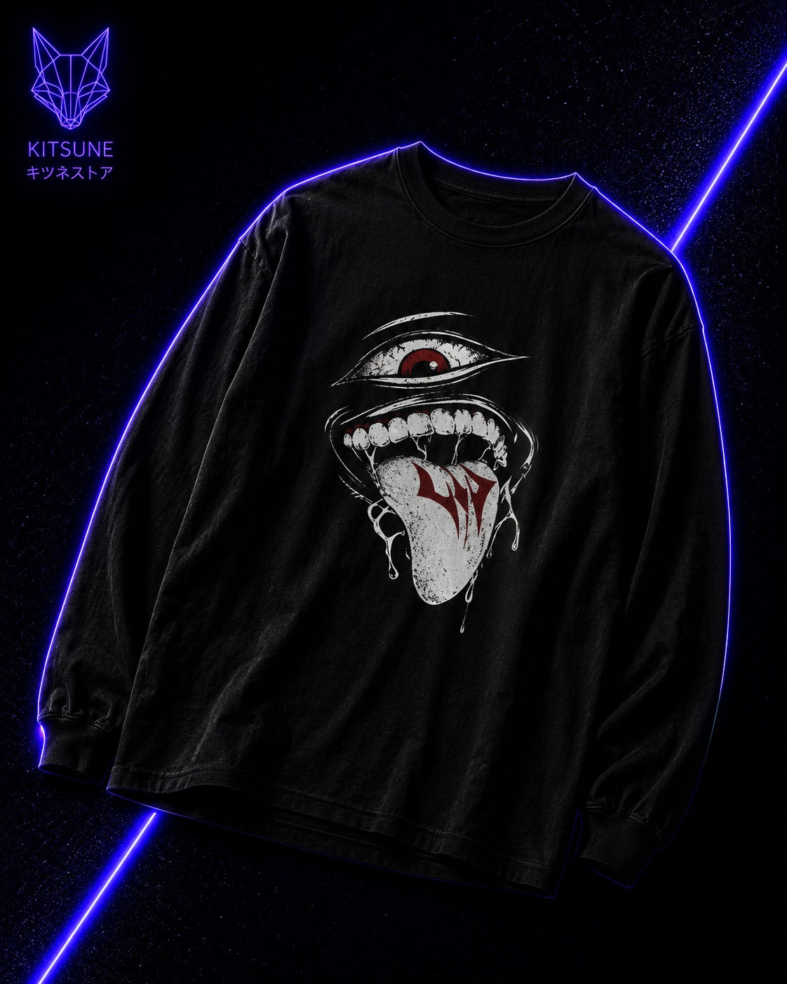 Cursed Sorcerer Graphic Long Sleeve Tee