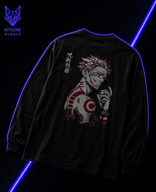 Cursed Sorcerer Graphic Long Sleeve Tee